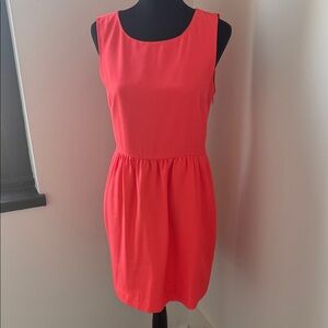 J. Crew Vibrant Coral Mini Dress